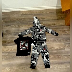 Jordan kids 3t camouflage set pants shirt and jacket